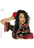 Spanish Red Rose Flower Hair Clip