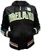 Girls International Soccer Track Jackets - Ireland (Black)