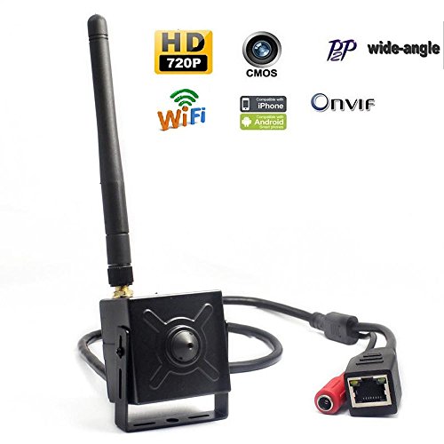 SecTec 720P HD 1.1MP Mini Wifi IP Camera 3.7mm Pinhole Lens Hidden Network Security Surveillance Camera for Indoors