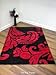 Henden Ornate Rug Black Red Various Sizes