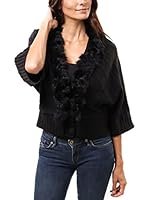 ETOILE DU CACHEMIRE Chaqueta Punto An-120 (Negro)