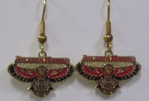 NBA Dangling Earrings - Atlanta Hawks Logo