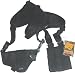 Bulldog Cases BDWSHD7 Bulldog Cases Deluxe Pro Shoulder Holster Ambidexterous Black Med/Lg Frame Auto