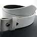 MENS/WOMENS WHITE BELT FOR BUCKLES 28" TO 44"