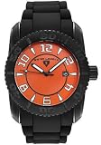 Swiss Legend Men's Commander Collection Black Ion-Plated Orange Dial Watch #20068-BB-06