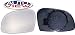 REPLACEMENT MIRROR GLASS WITH BASE BACKING PLATE TO FIT Fiat Punto 99 - 05 RH / LH