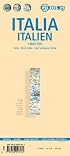 Laminated Italy Road Map by Borch