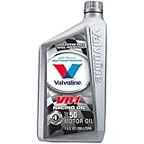 Valvoline (VV235-6PK) VR1 SAE 50 Racing Motor Oil - 1 Quart Bottle, (Case of 6)