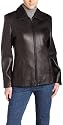 Liz Claiborne  Women's Zip Front Leather Jacket