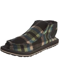 SANUK Outlaw Lumberjack Blue Slippers Shoes Mens 13