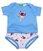Sesame Street Boys Elmo Tee & Diaper Cover Set (0-12m) - blue, 3-6mos