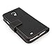 Yousave Accessories Samsung Galaxy S4 Case Black PU Leather Wallet Cover