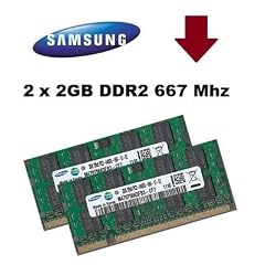 2x 2 GB 4GB SAMSUNG RAM DDR2 SO-DIMM 667MHz PC5300 f�r iMac + MacBook + MacBook Pro + mac mini