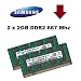 2x 2 GB 4GB SAMSUNG RAM DDR2 SO-DIMM 667MHz PC5300 f�r iMac + MacBook + MacBook Pro + mac mini