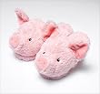 Slipper Heads Furry Slippers - Pig