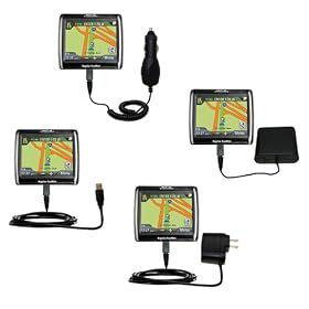 Road Warrior Kit for the Magellan Roadmate 1210 includes a Car and Wall Charger AND USB... by Gomadic for the Roadmate 1210