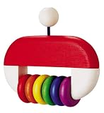 Plan Toys Natural Wood Baby Rattle Teether - Rattle