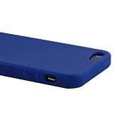 ZuGadgets High Quality iPhone 5 5G Leather Texture Design TPU Skin Case Cover Shell / Blue (7970-4)