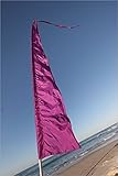 Festival Flags for Festivals, Advertising, Garden & Schools ~ 16' Feet Tall! Parachute Silk! Blue, Green, Pink, Purple & Yellow! (Purple)