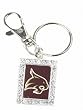 Licensed Texas State Bobcats Keychain with Rhinestones Fashion Jewelry