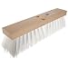 Magnolia Brush 18" Block Length, White Plastic Heavy Gauge Street Broom, (Carton of 6)