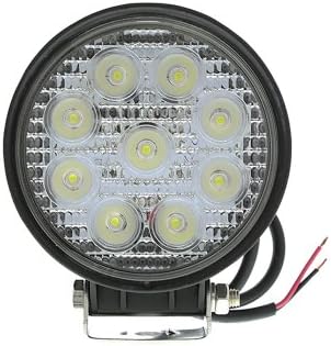 WOPUTUO 27W Round 9pcs LED Work Light Lamp 9V-32V 1560 Lumen with 30 Degree Flood Driving Light,Waterproof suitable for most cars such as Off Road High Power ATV Jeep Cabin，Boat,Truck and Car