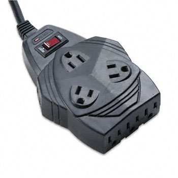 New Fellowes Mighty 8 Surge Protector W/Phone/Fax Protect 8 Outlets 6ft Cord Led Indicator Light