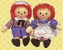 Russ Berrie 16" Button Eye Raggedy Andy