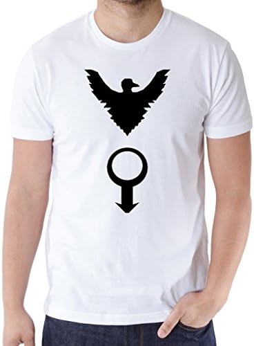 Kosmore Men's Nice T Shirts Auragin Symbol T Shirt Sayings White