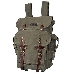 WWII Backpack Vintage Style Heavy Duty Canvas
