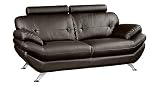 Lazio, 3 Seater, Brown Luxury Leather Sofa