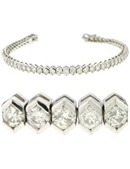 14k White Gold Diamond Tennis Bracelet, Best Quality Free Gift Box Satisfaction Guaranteed