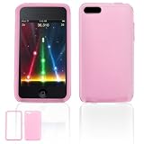 Premium Silicone Skin Case Cover with Screen Protector for iPod Touch 2 Geneartion 2 8gb 16gb 32gb MP3 Player (iPod Touch 2 Not included), Smooth Pink