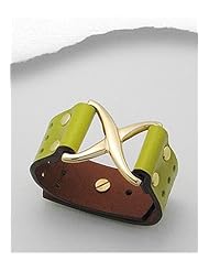 Leather Bracelet In White Base