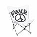 Lumisource CHR-BFPC W/BK White Butterfly Folding Chair, Black