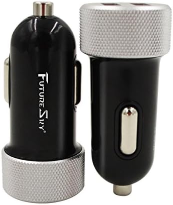 Car Charger,Futuresky 4.8A Dual Port USB Car Charger,Charger Cable，Car Power Adapter With USB Cable,Most Power Car Charger-Gift Packaging