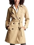 Gap Petite Womens Pecan Classic Trench Coat