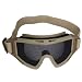 Metal Mesh CQB Tactical Airsoft Goggles Glasses(Khaki) / Airsoft Metal Mesh Elastic-headstrap Glasses with Buckles