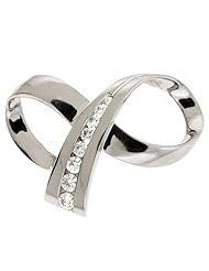 14K White Gold 0.37cttw Round Diamond Pendant