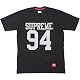 Size【M】SUPREME 10SSフットボールトップ【黒】【新品】