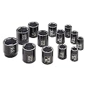 Ingersoll Rand SK4H13 1/2-Inch Drive 13-Piece SAE Standard Impact Socket Set