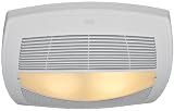 Hunter 82040 Energy Star Bathroom Fan with Light, White
