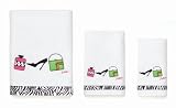 Shopaholic White Fingertip Towel