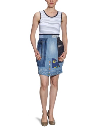 Desigual Damen Kleid (mini) 21V2039, Gr.36 (S) (ES 38), Blau (Jeans Vaquero) Preisvergleich