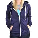 Criminal Damage Navy Skinny Fit Hoodie