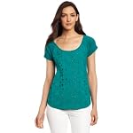 Lucky Brand Women’s Amazon Lily Cut Out Tee, Parasailing, Small