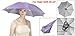 uxcell Outdoor Sports Fishing Umbrella Hat Headwear Light Purple