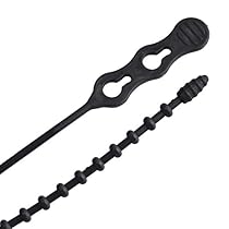 Gardner Bender 46-12BEADBK Beaded, Reusable & Adjustable Cable Tie, 12 in., Black
