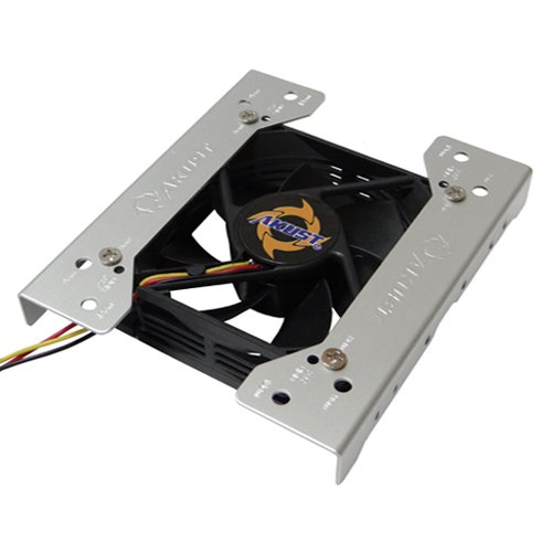 Akust Case Fan Bracket 80mm 92mm 120mm to 3.5 5.25 Inch Bay and 2.5