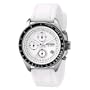 Fossil Men's CH2587 White Silicone Strap White Analog Dial Chronograph Watch